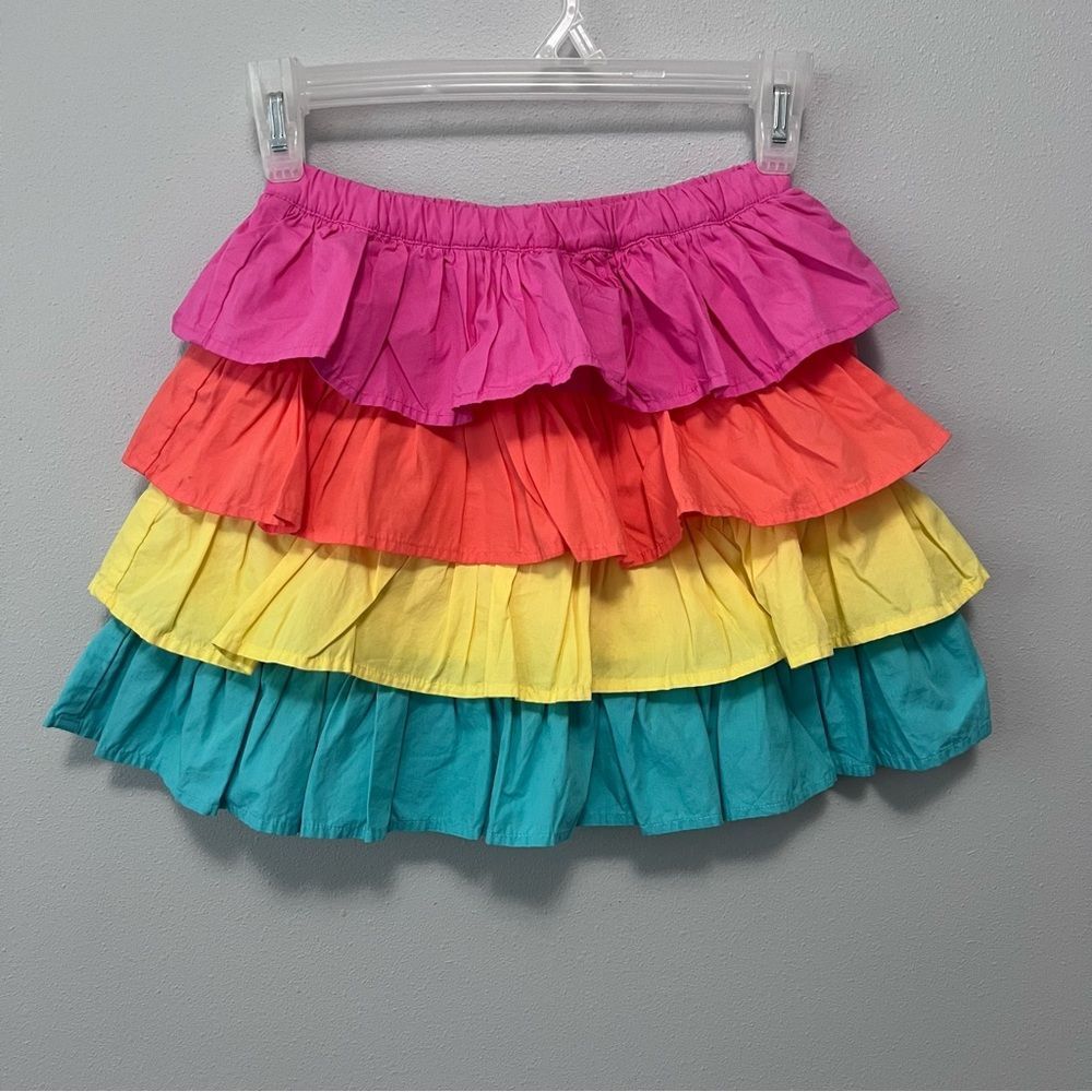 Gymboree Rainbow Tiered Skort Size 7 NWT!